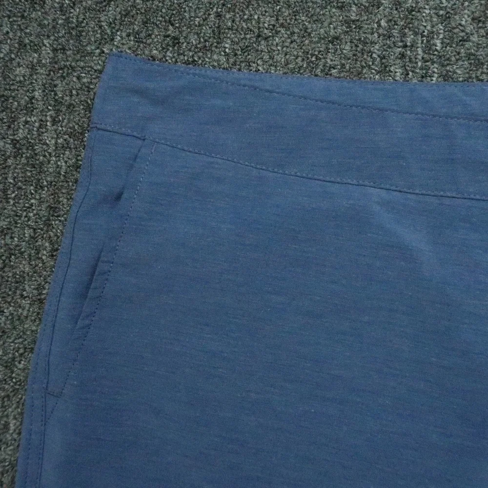Faherty All Day Shorts Mens 42 Blue Chino‎ Stretch Zip Pocket Lightweight